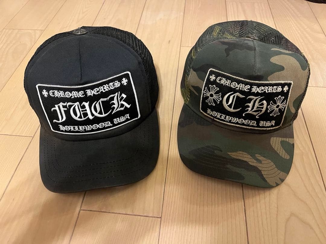 CHROME HEARTS 迷彩キャップ　黒キャップ　セット売りのみ対応