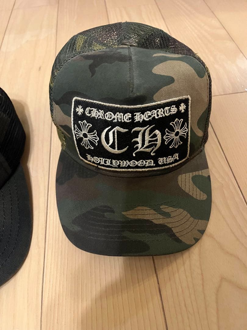 CHROME HEARTS 迷彩キャップ　黒キャップ　セット売りのみ対応