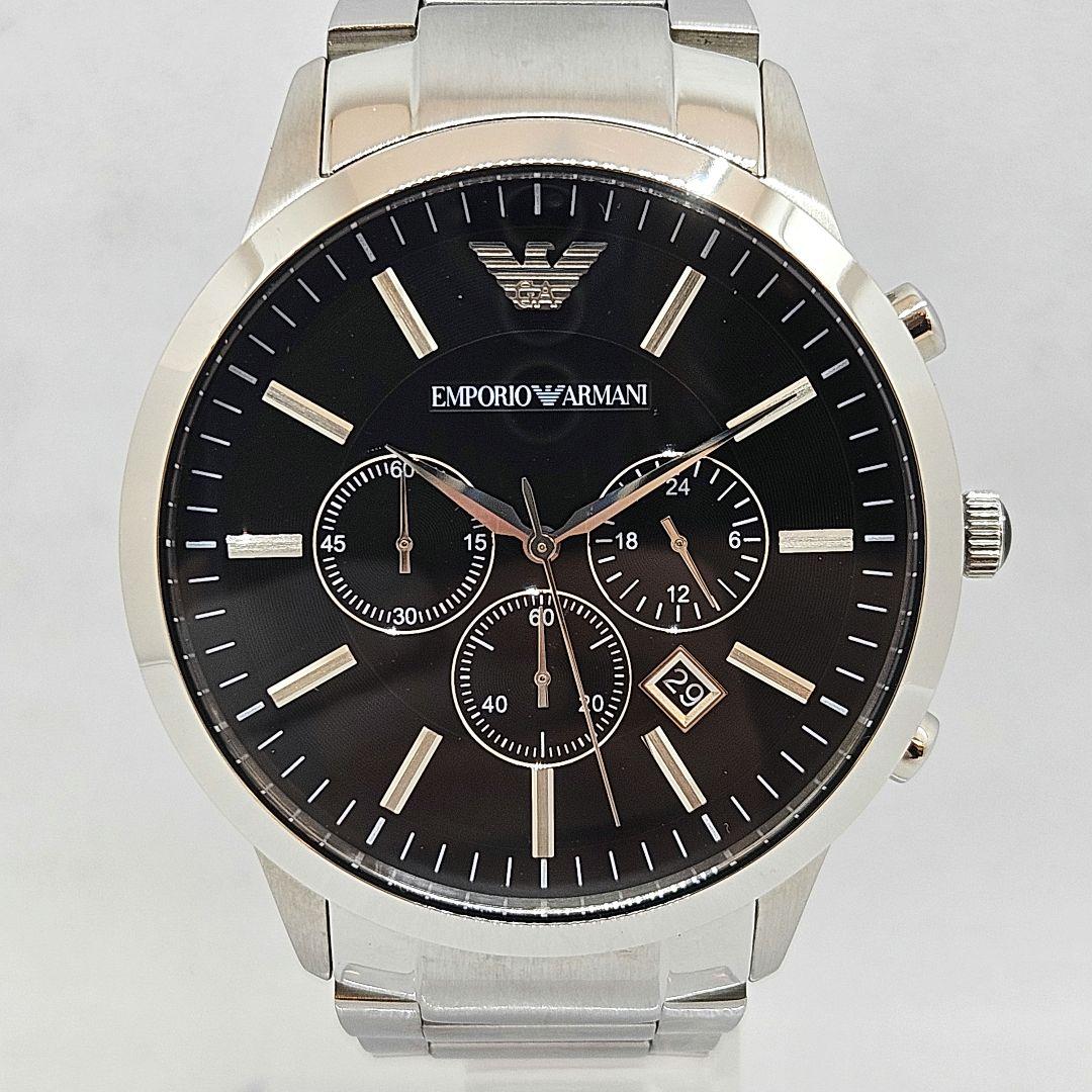 エンポリオ アルマーニ ARMANI クロノグラフ 腕時計　AR-2460