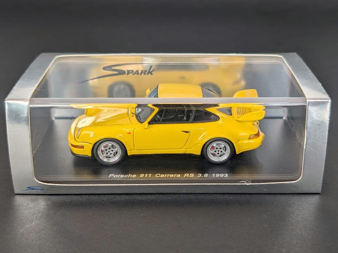 スパーク 1/43 ポルシェ 911 カレラ RS 3.8 1993 イエロー
