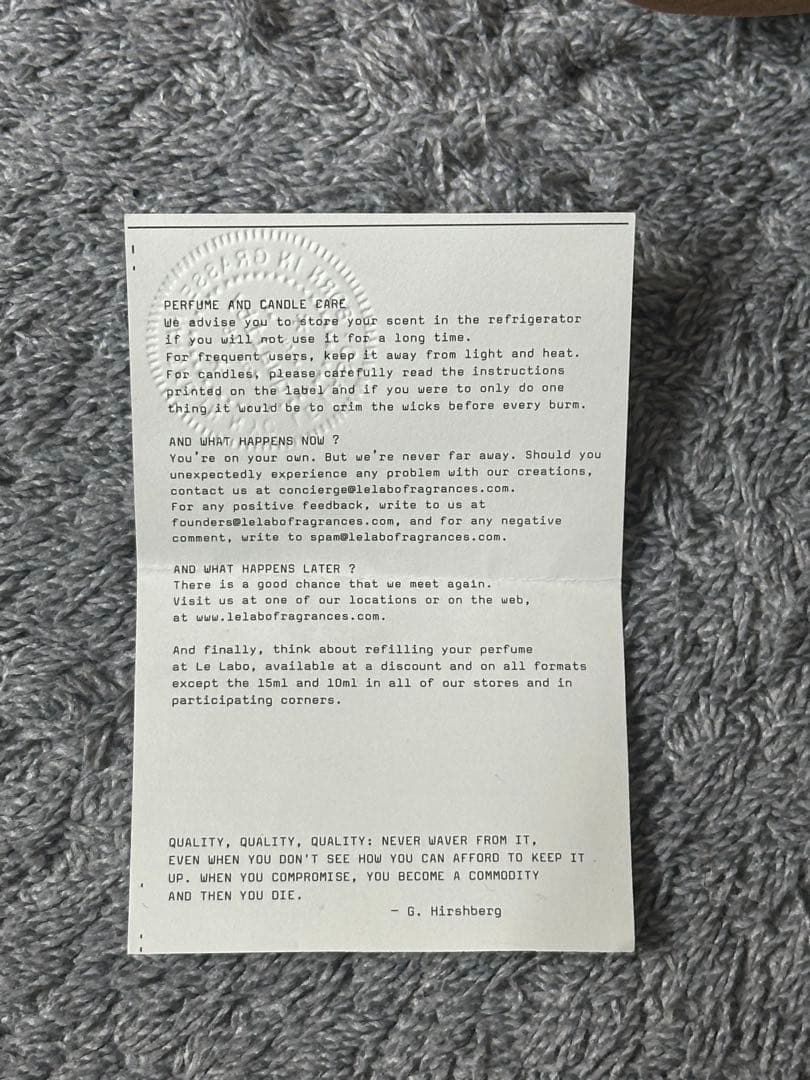 ルラボ アナザー13 100ml LE LABO Another13