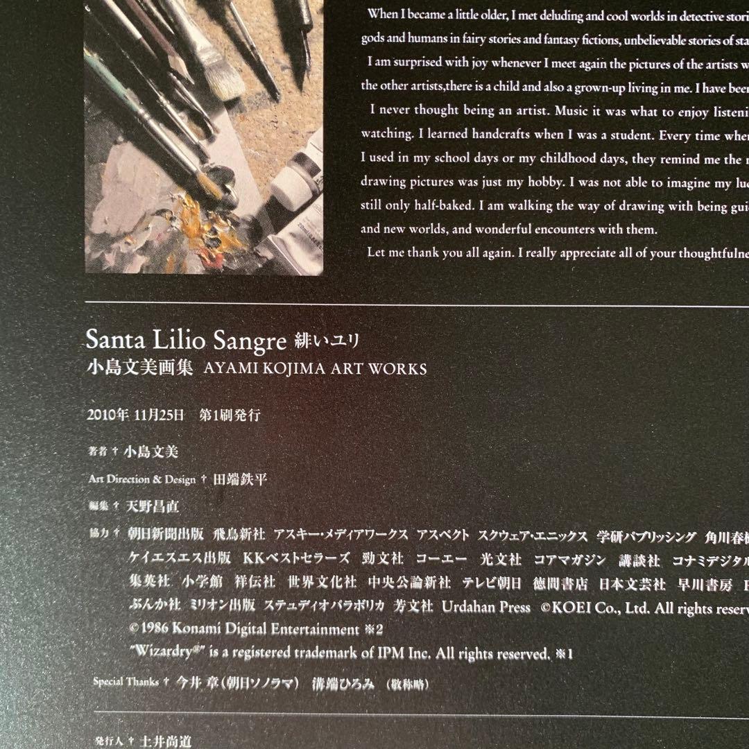 Santa Lilio Sangre緋いユリ : 小島文美画集