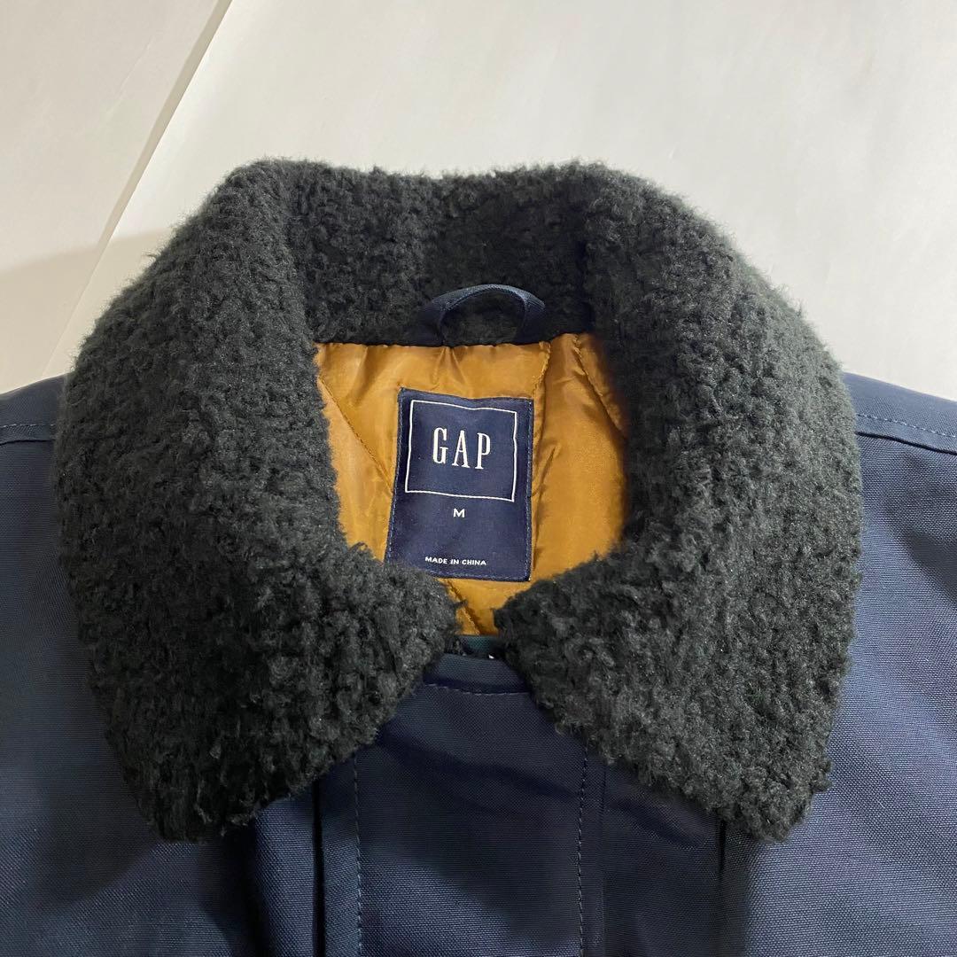 GAP ギャップ B15 G1 フライトジャケット 襟ボア ネイビー M 短丈