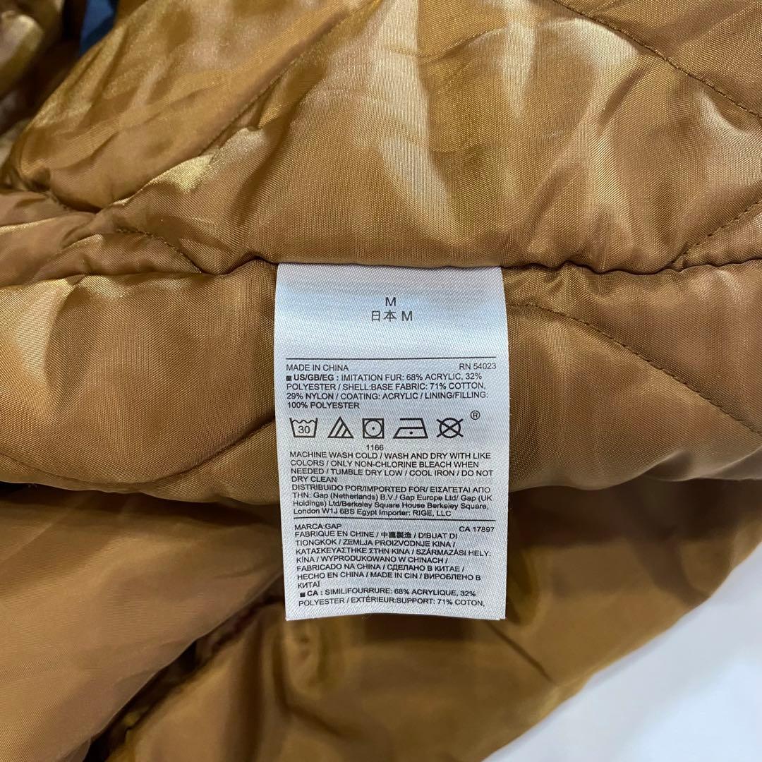 GAP ギャップ B15 G1 フライトジャケット 襟ボア ネイビー M 短丈