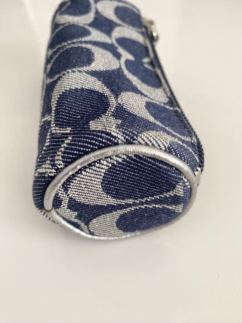 COACH ゴルフボールポーチ シグネチャー デニム