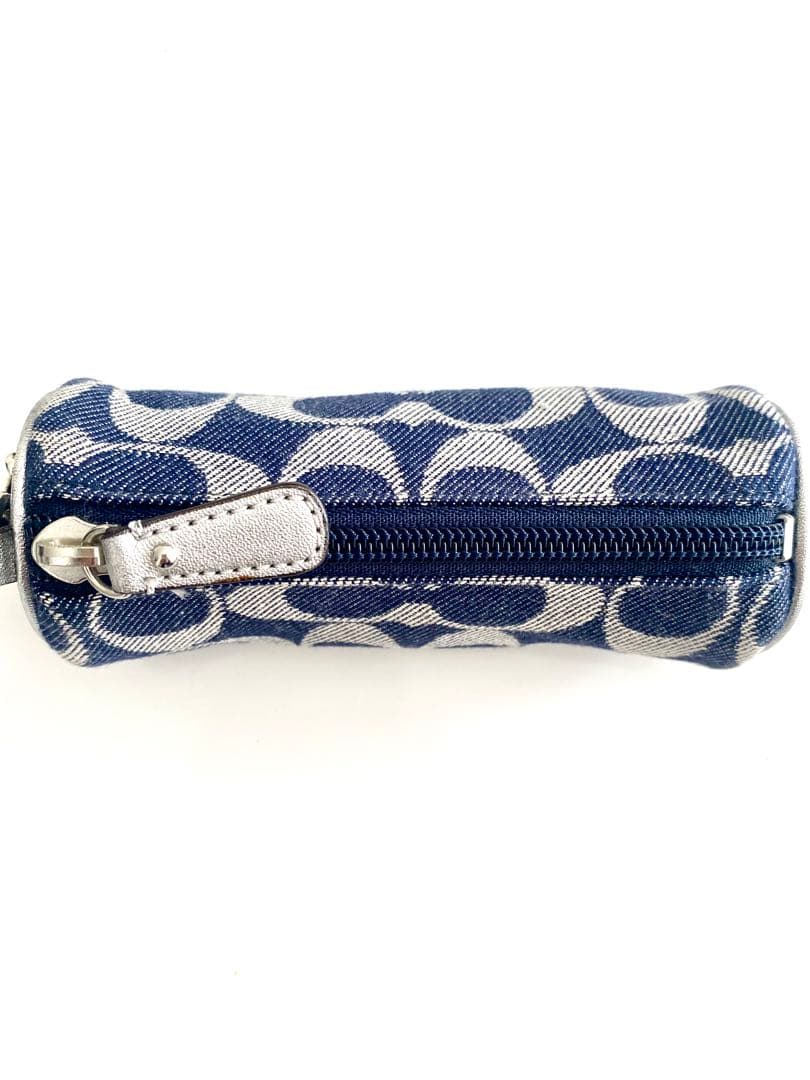 COACH ゴルフボールポーチ シグネチャー デニム