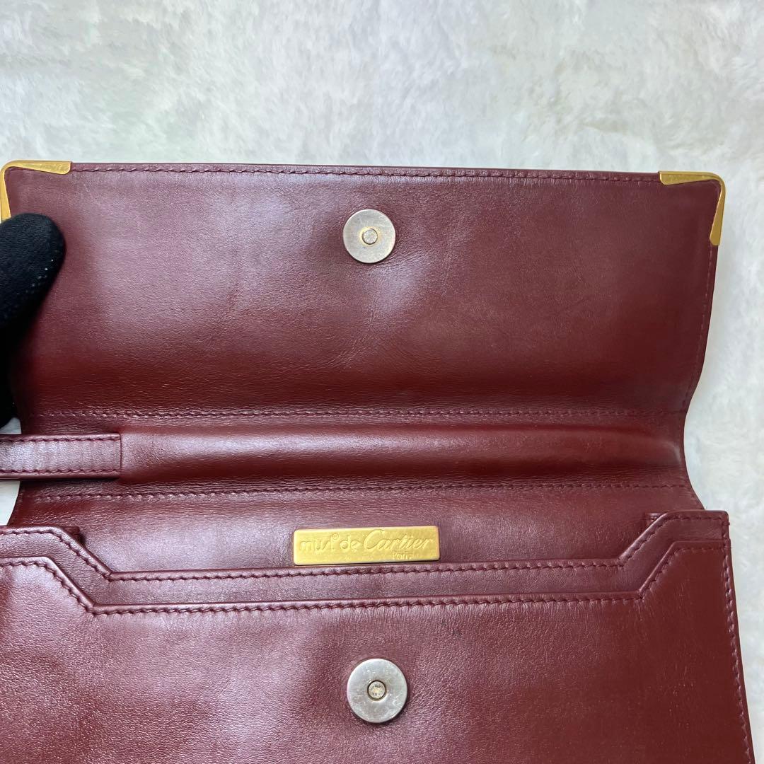 カルティエ マストライン 本革 レザー クラッチバッグ