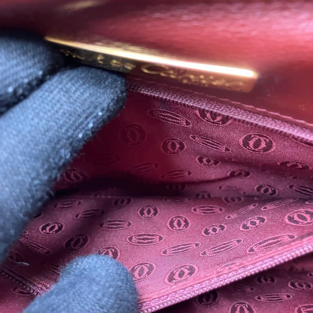 カルティエ マストライン 本革 レザー クラッチバッグ