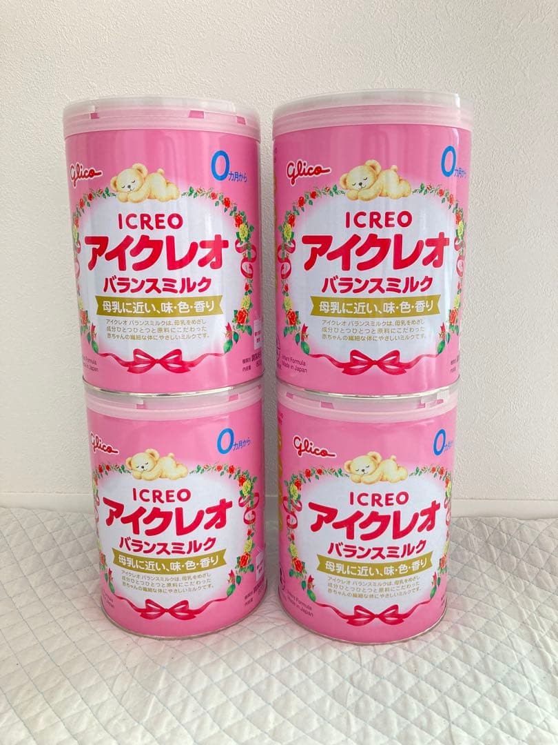 グリコ　アイクレオ 粉ミルク 800g×4缶セット