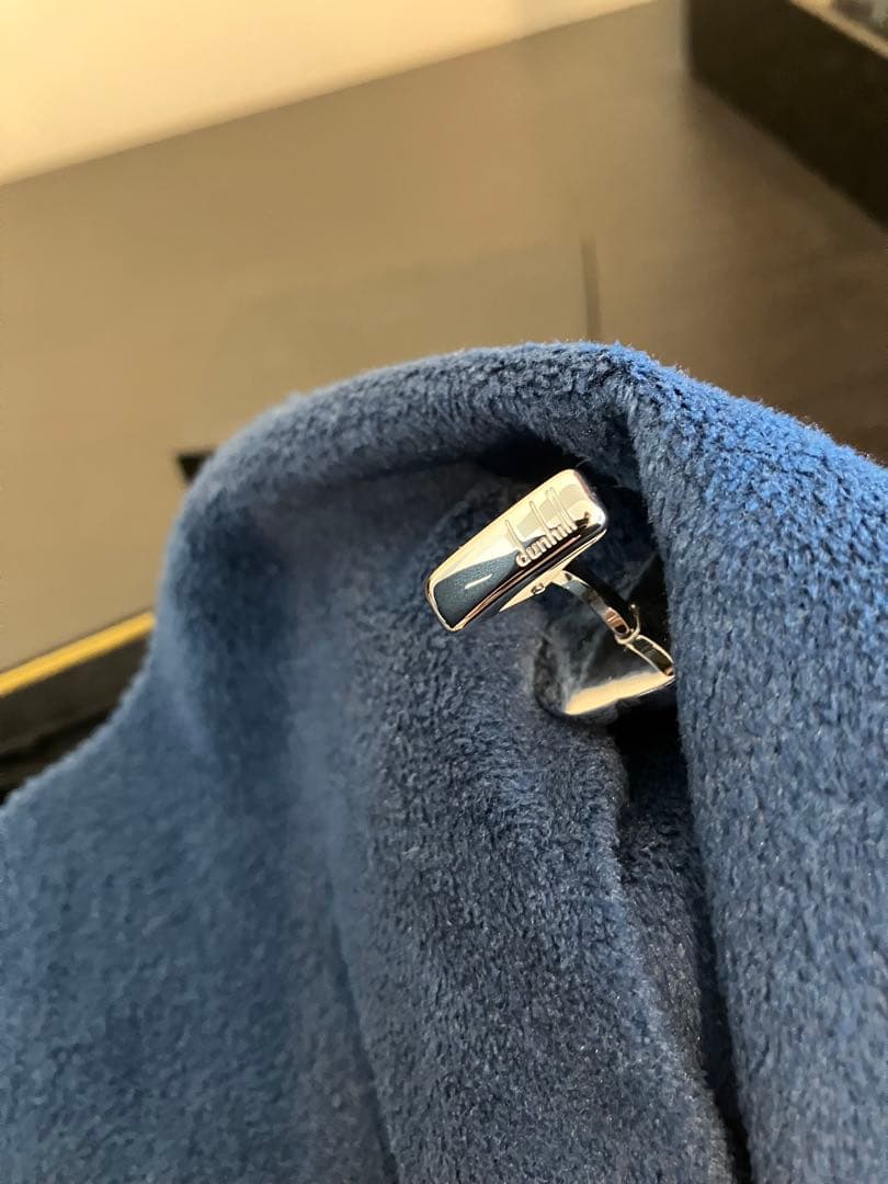dunhill シルバー カフリンクス カフス　カジノ　新品未使用