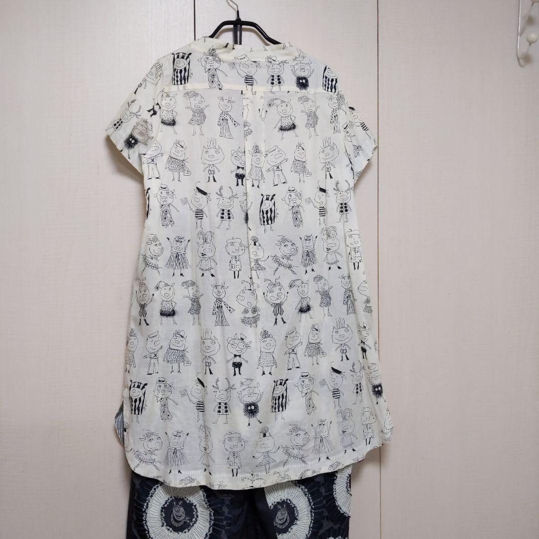 アルベロベロ　綿100% 半袖チュニック前開き　新品未使用品　SALE中