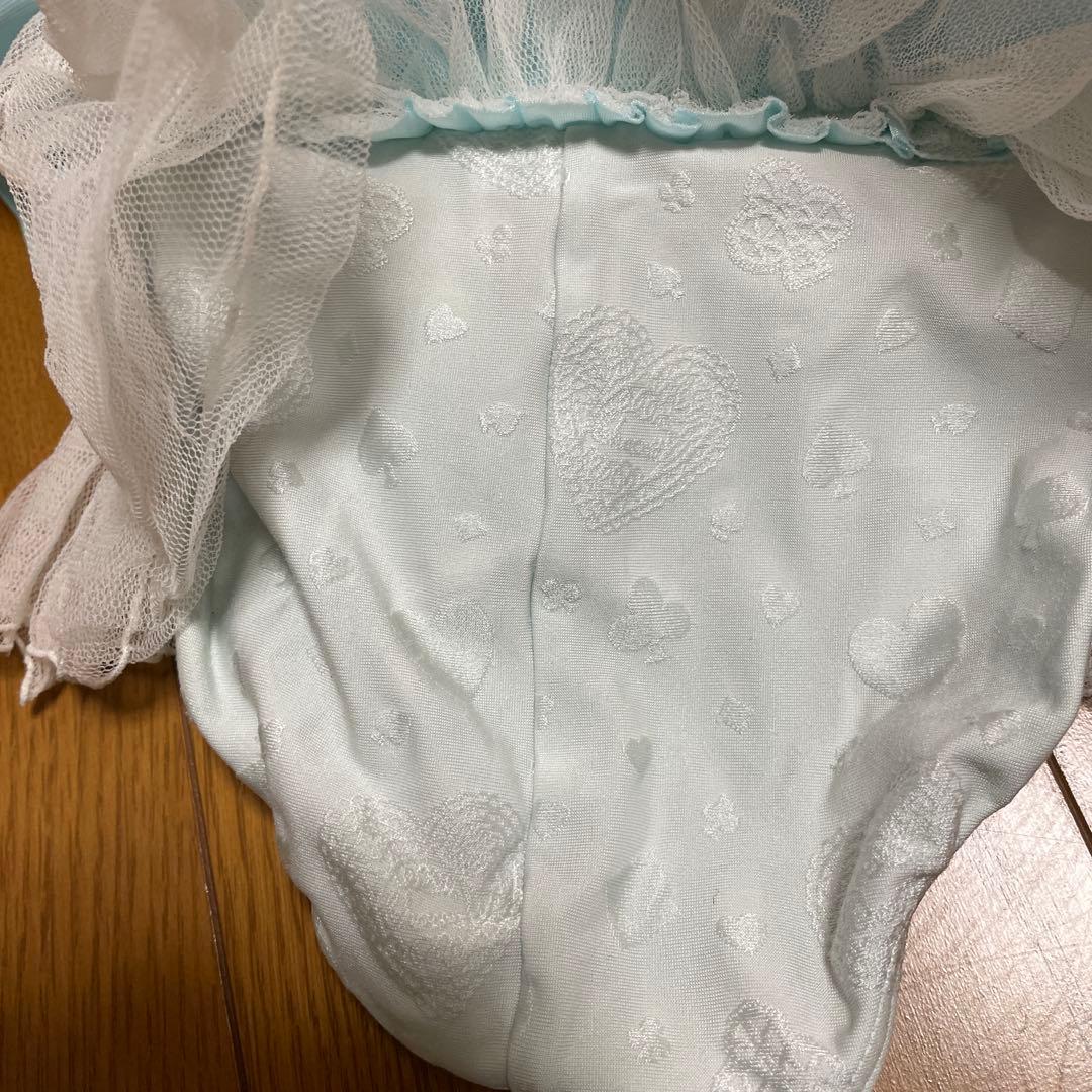 Chacott バレエレオタード 130K 水色 フリル付き