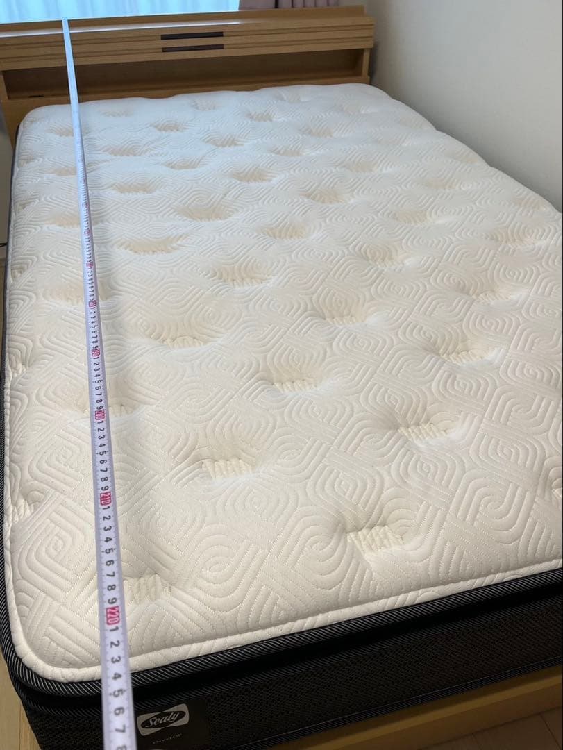 夏セール！美品セミダブル高級ベッドセット★ Sealy シーリー&フランスベッド