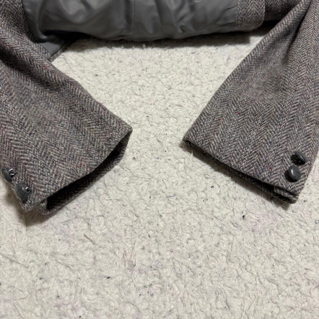 希少　ハリスツイード　Dunn & Co テーラードヘリンボーン　くるみボタン