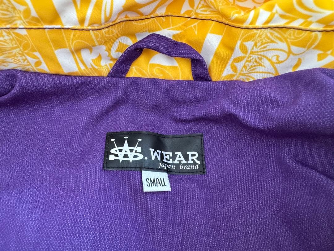 S. WEAR スキーウェア 紫/黄色 SMALL