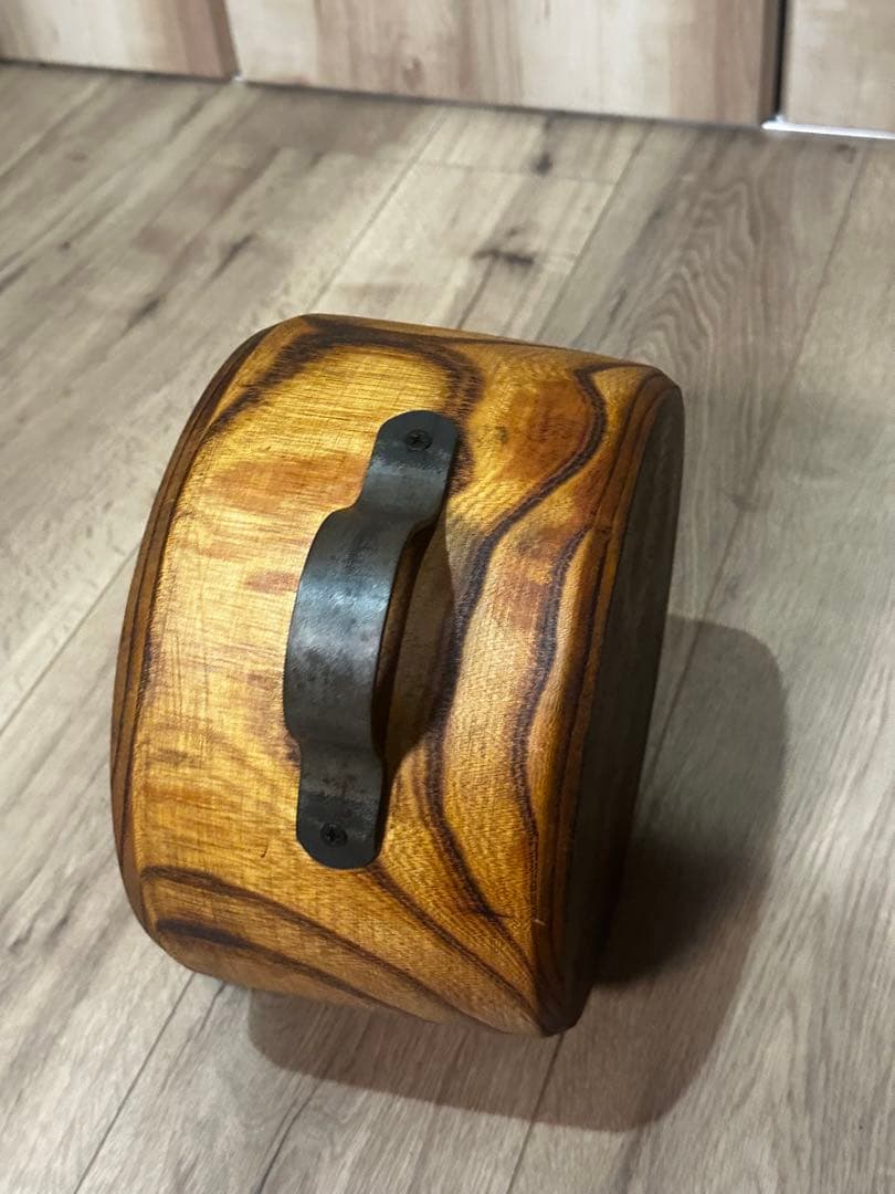 入手困難Fatwood Factory 焔燻造り薪割り台アイアンハンドル仕様