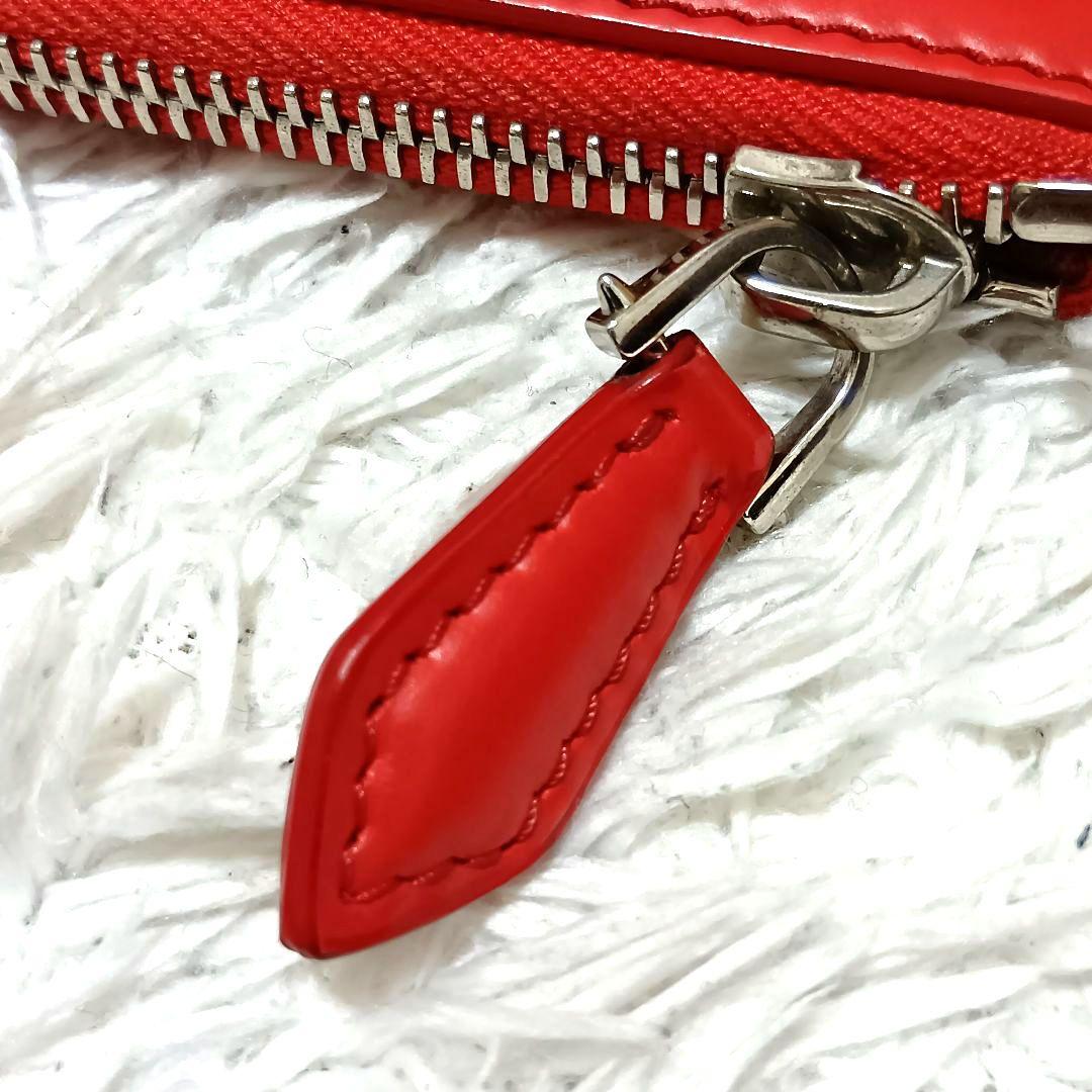 ジバンシィ　クラッチバッグ　セカンドバッグ　ロゴプリント　レッド　レザー