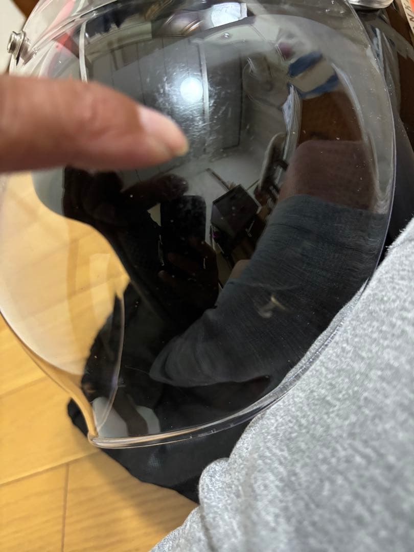 ホンダ Monkey 50周年記念 ヘルメット チェック柄 ブラック系 多分L