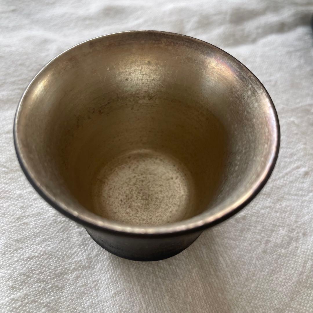 木下和美さんのシルバーと黒の茶器セット