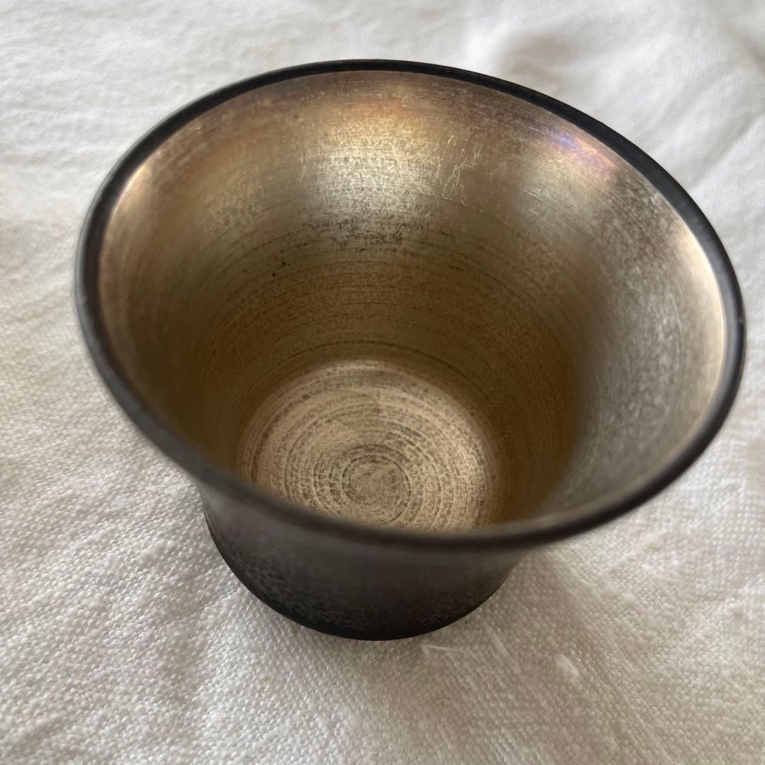 木下和美さんのシルバーと黒の茶器セット