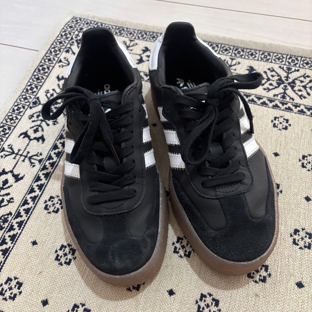 adidas Samba ブラック　サンバ　スニーカー　23.5 厚底
