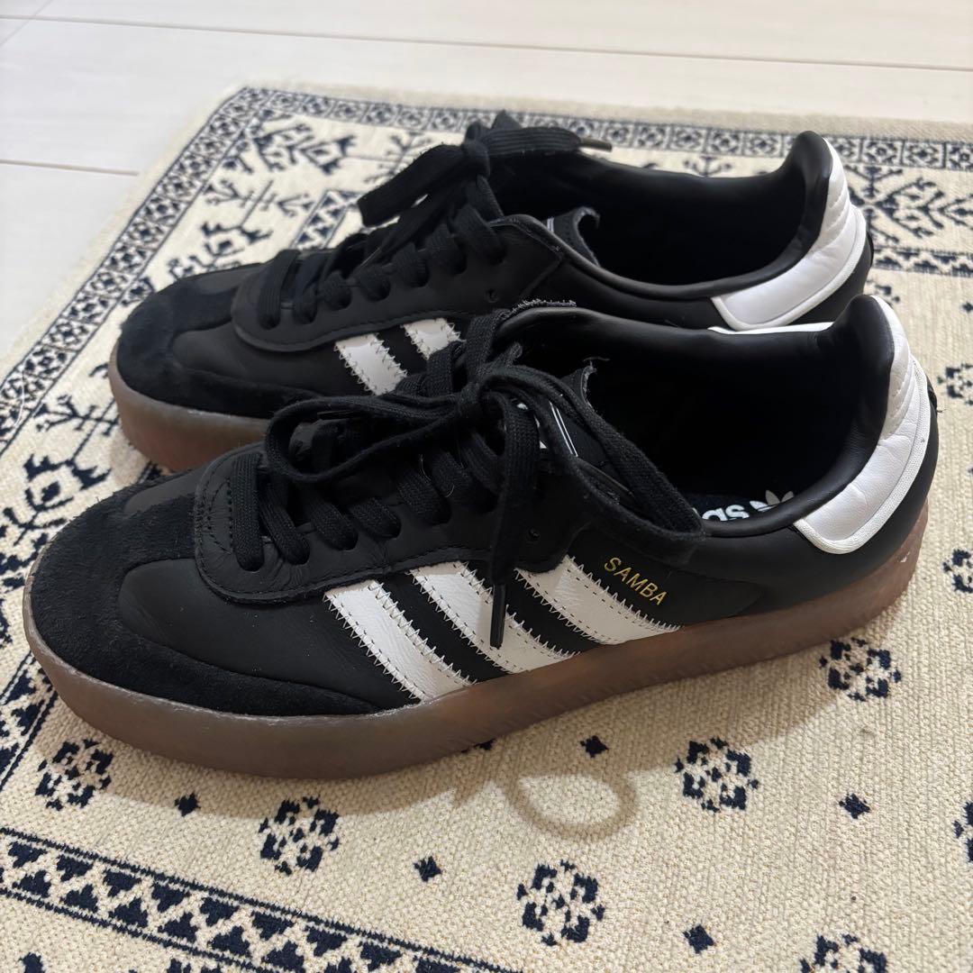 adidas Samba ブラック　サンバ　スニーカー　23.5 厚底