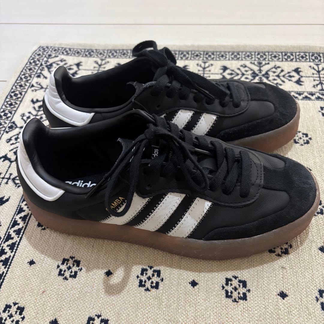 adidas Samba ブラック　サンバ　スニーカー　23.5 厚底