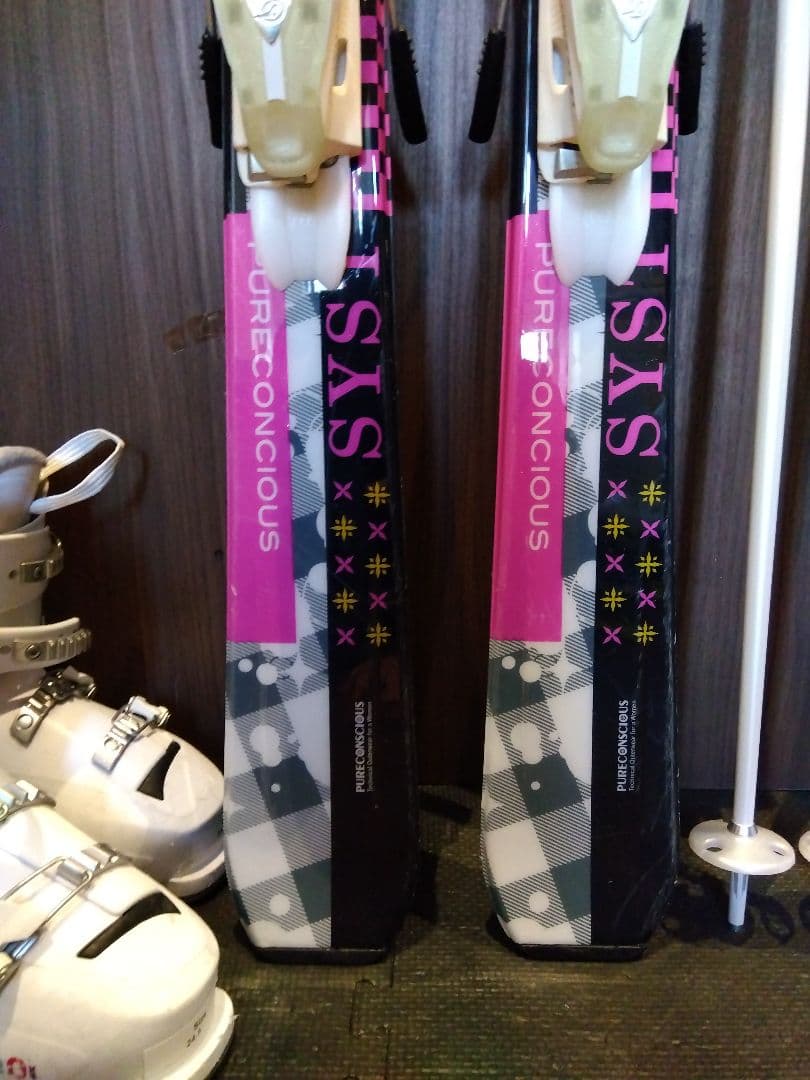 人気♥PURECONSCIOUS/レディース用/スキーセット/メンテ・WAX済✔