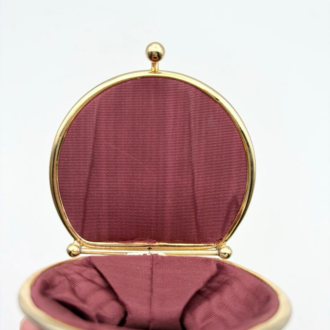 【美品】ヴィンテージ ジバンシィ がま口ケース ロゴマークゴールド　箱付き