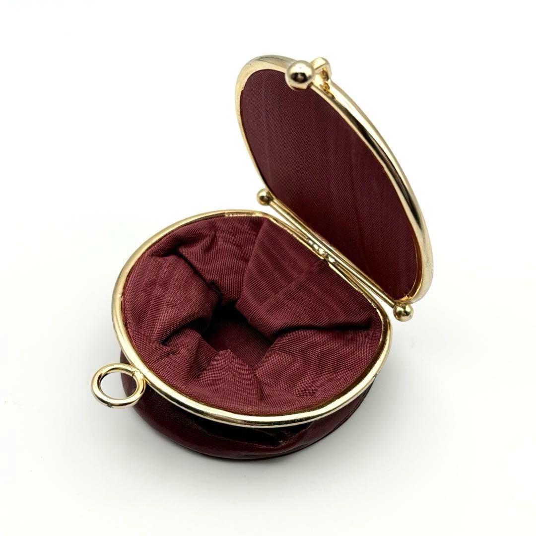 【美品】ヴィンテージ ジバンシィ がま口ケース ロゴマークゴールド　箱付き