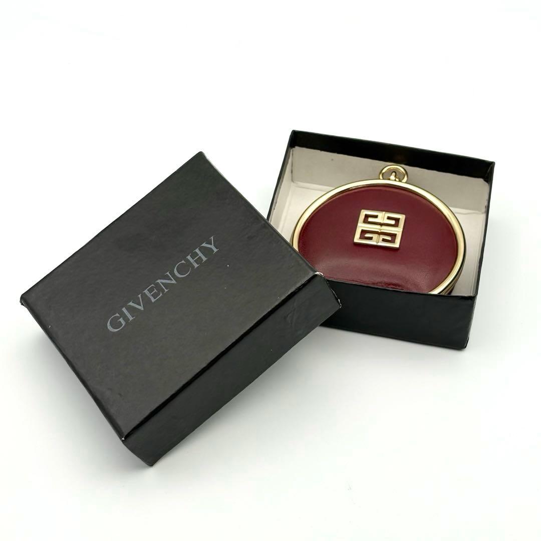 【美品】ヴィンテージ ジバンシィ がま口ケース ロゴマークゴールド　箱付き