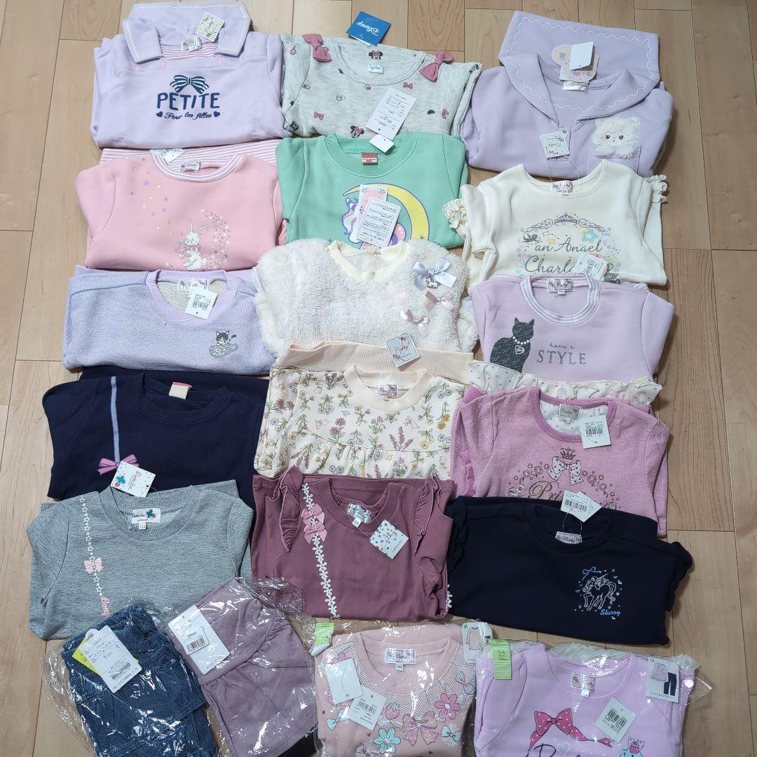 新品　サイズ100-110　女の子　まとめ売り　19点(内2点はセットアップ)