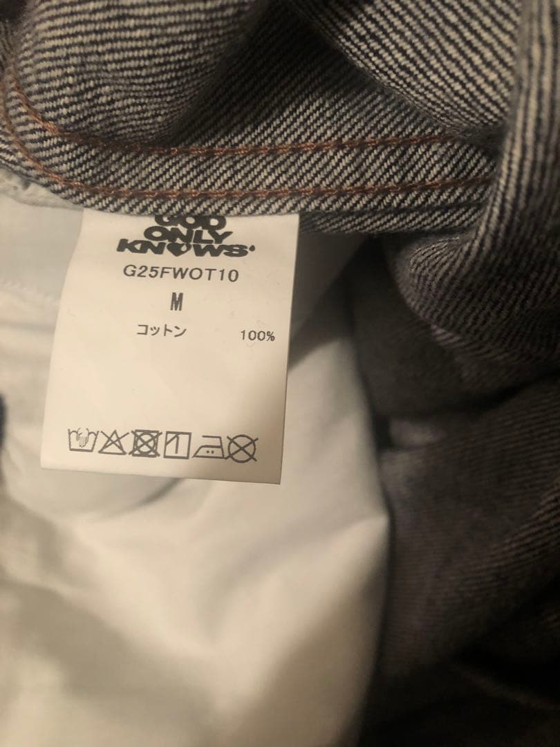 ミュージシャン GOD ONLY KNOWS DENIM JACKET