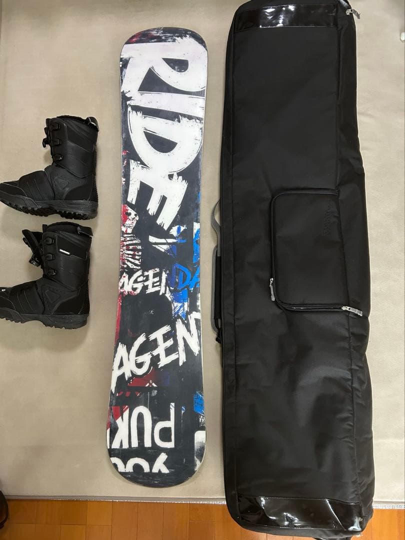 スノーボード４点セット　RIDE 152✖️Salomon✖️Salomon