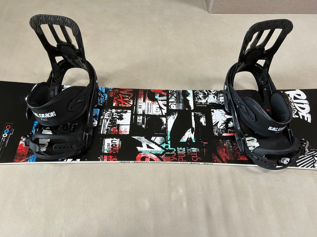 スノーボード４点セット　RIDE 152✖️Salomon✖️Salomon