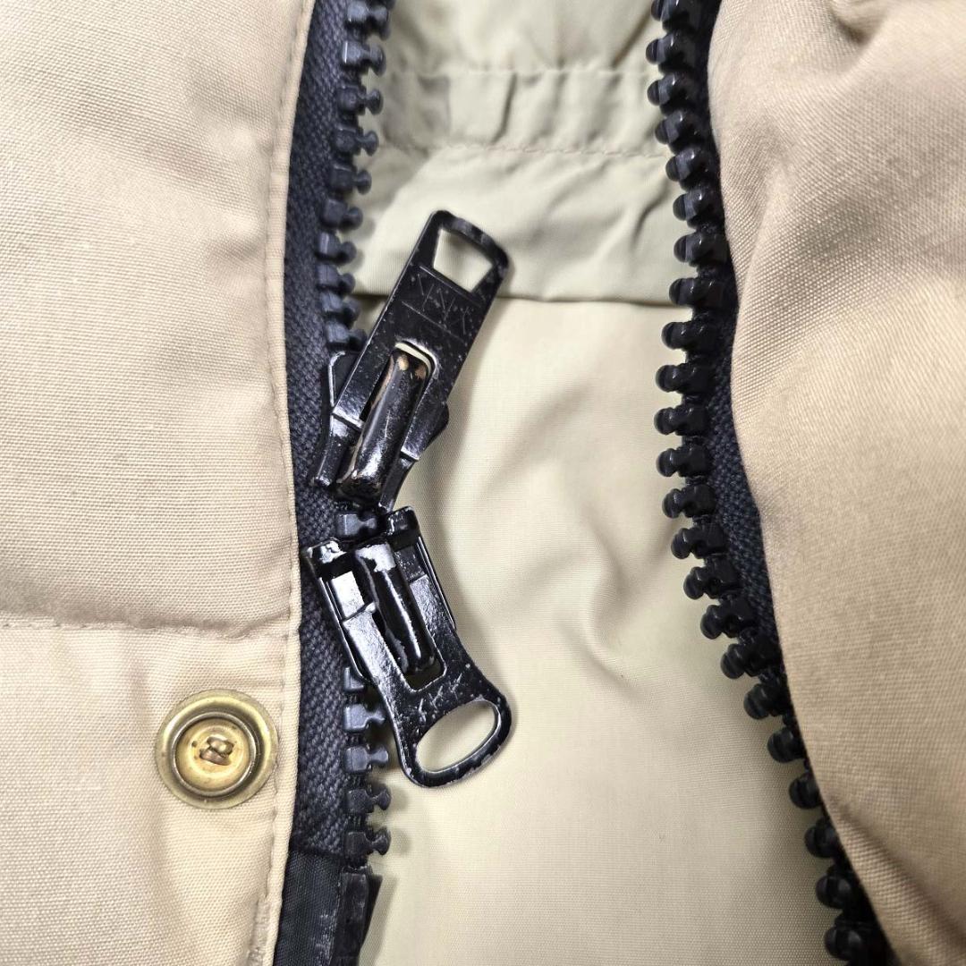 エディバウアーダウンベスト黒タグキルティングYKKジッパー 80'sヴィンテージ