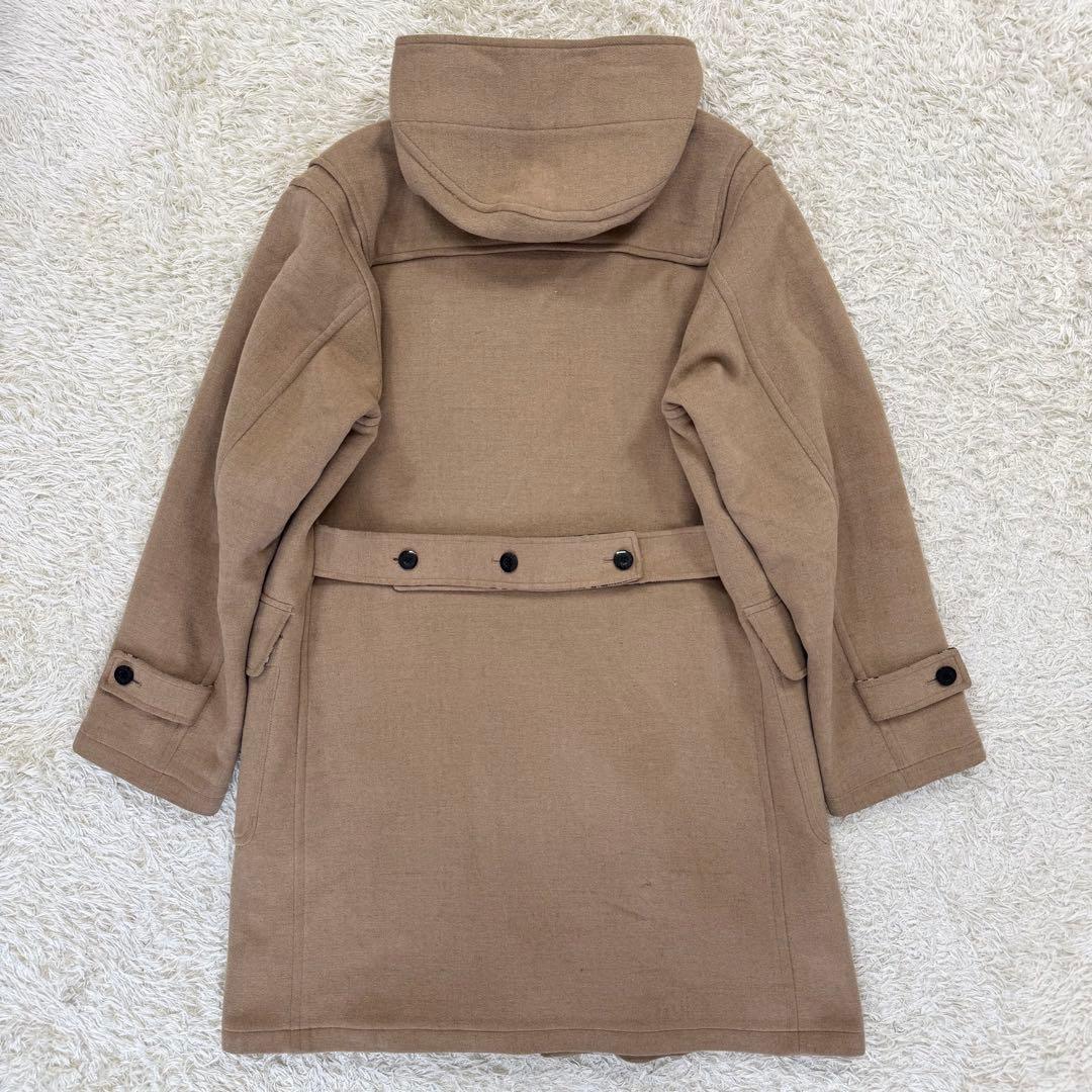 バーバリーブラックレーベル　ダッフルコート　ノバチェック　ウール　Lサイズ