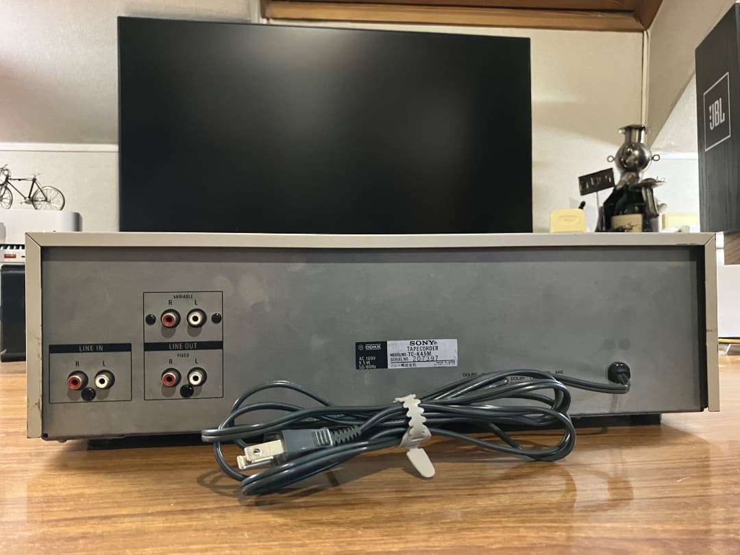 SONYソニー カセットデッキ TC-K45M（修理済 概ね美品）と取扱説明書