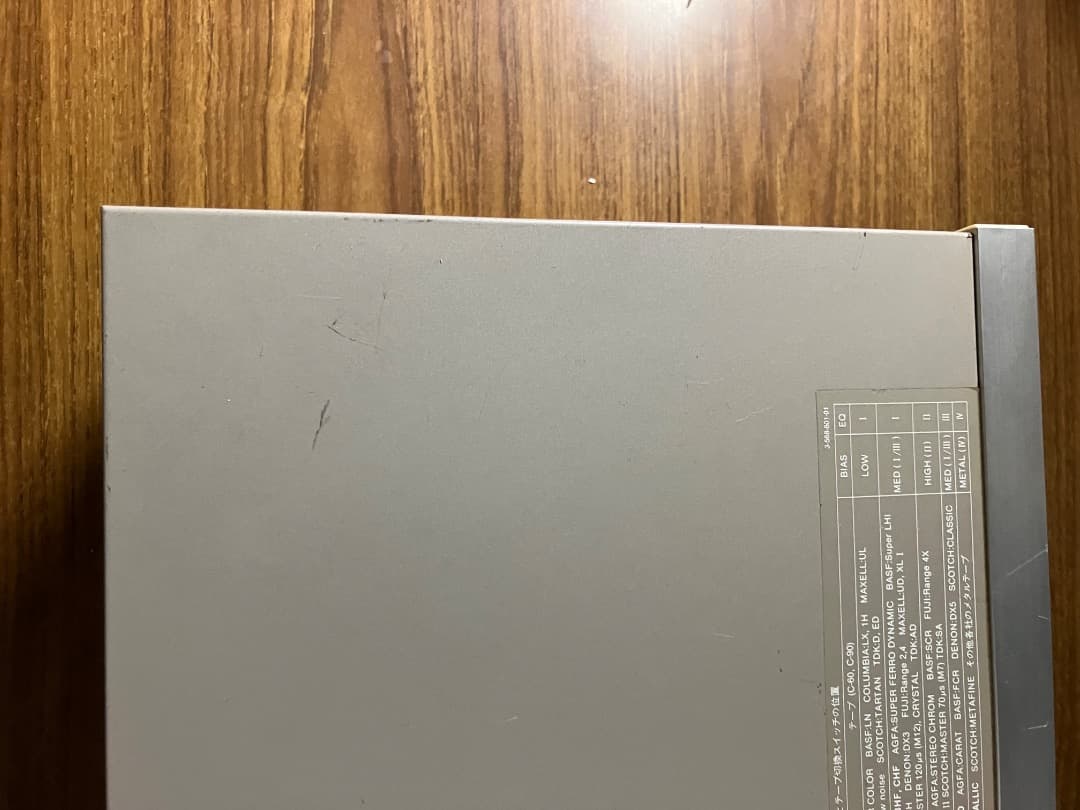 SONYソニー カセットデッキ TC-K45M（修理済 概ね美品）と取扱説明書