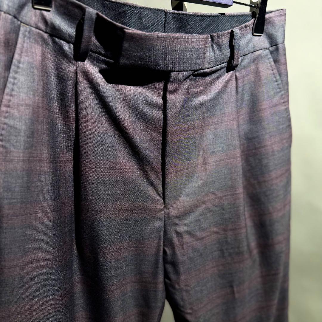 WACKOMARIA DORMEUIL社製 ワンタックウールスラックス S