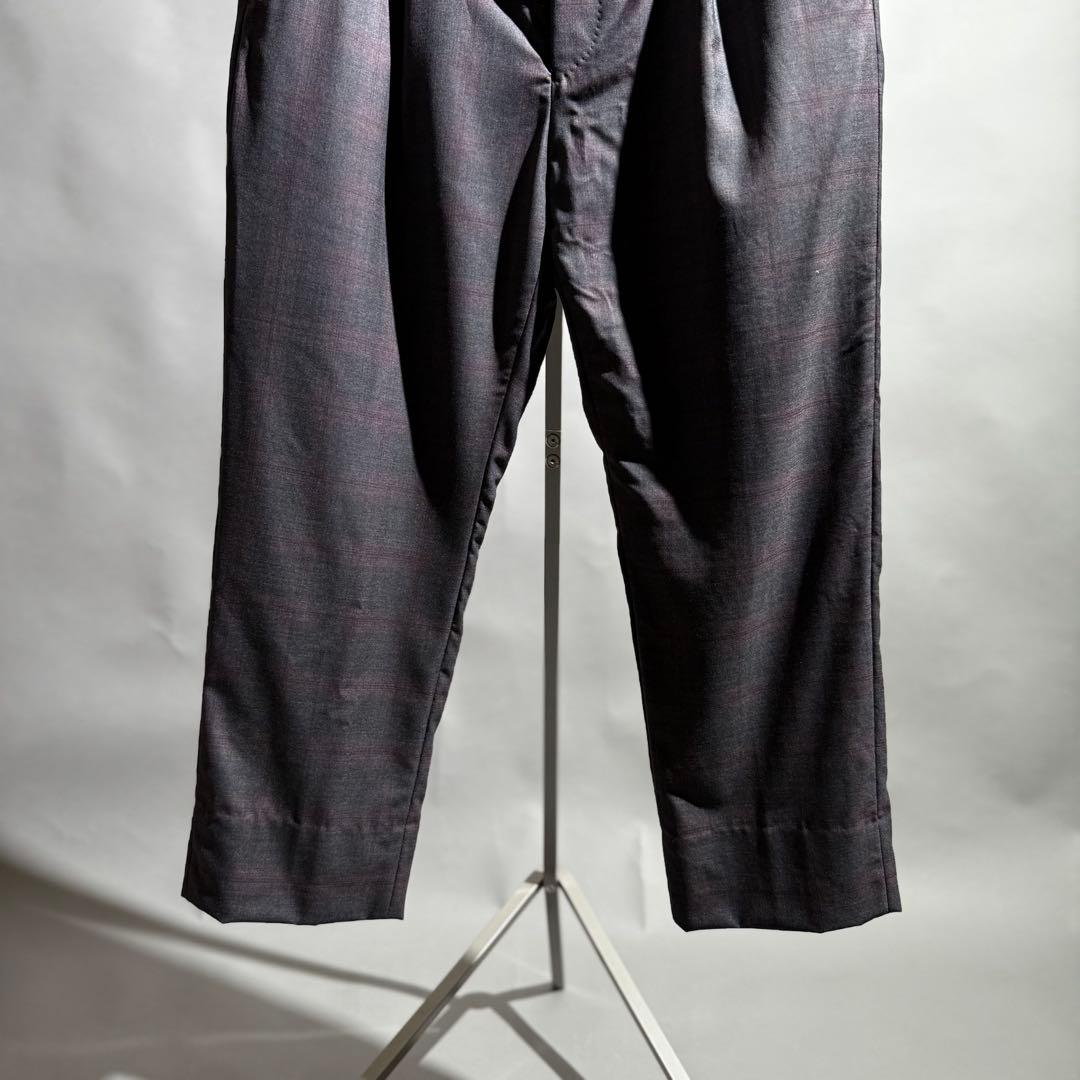 WACKOMARIA DORMEUIL社製 ワンタックウールスラックス S