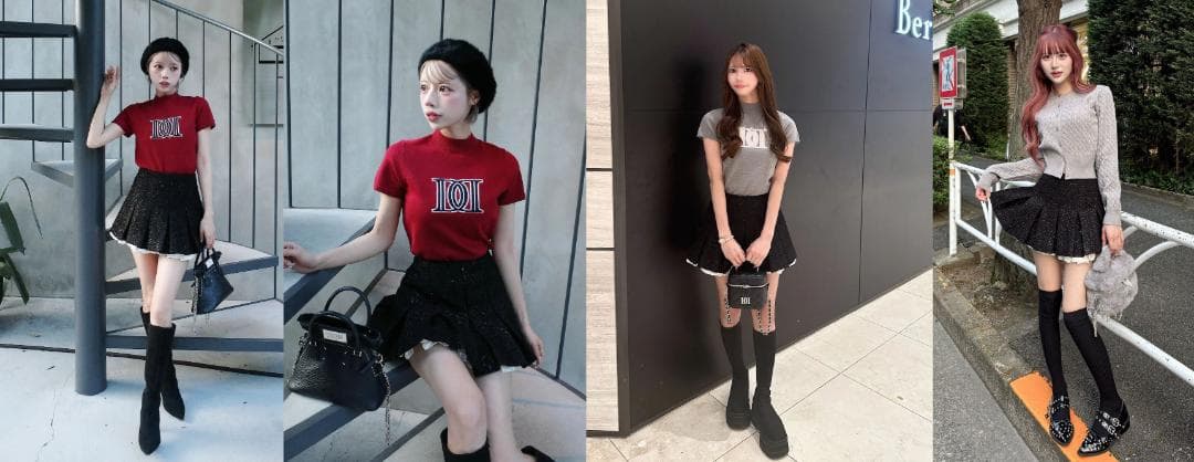 ダーリッチ darich スパンコールツイードジャケット BLK ブラック