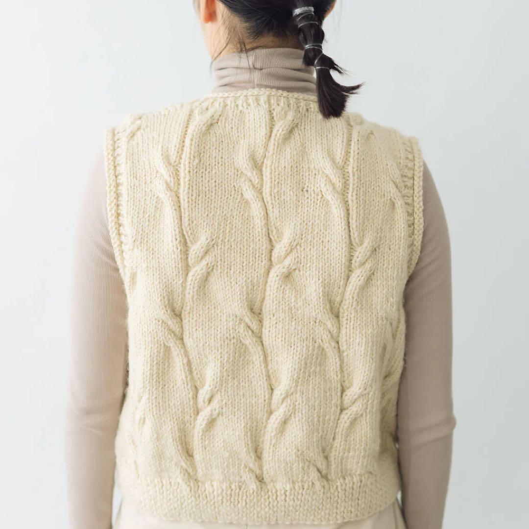 HAU ハンドニットベスト \"nepal\"2