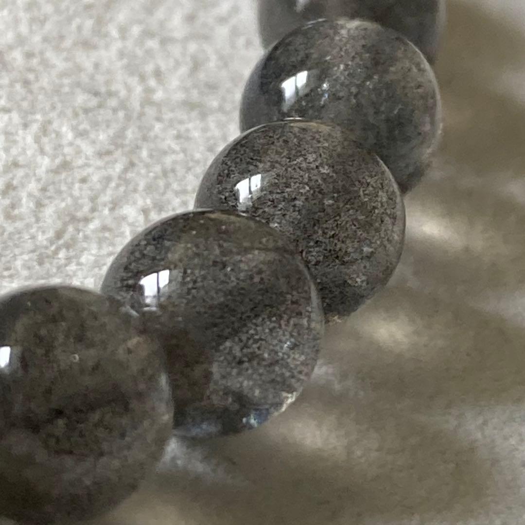 プラチナルチル×ラブラドライトのブレスレット