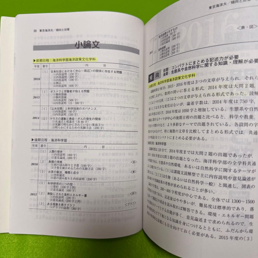 赤本 東京海洋大学 2002年～2022年　25年分