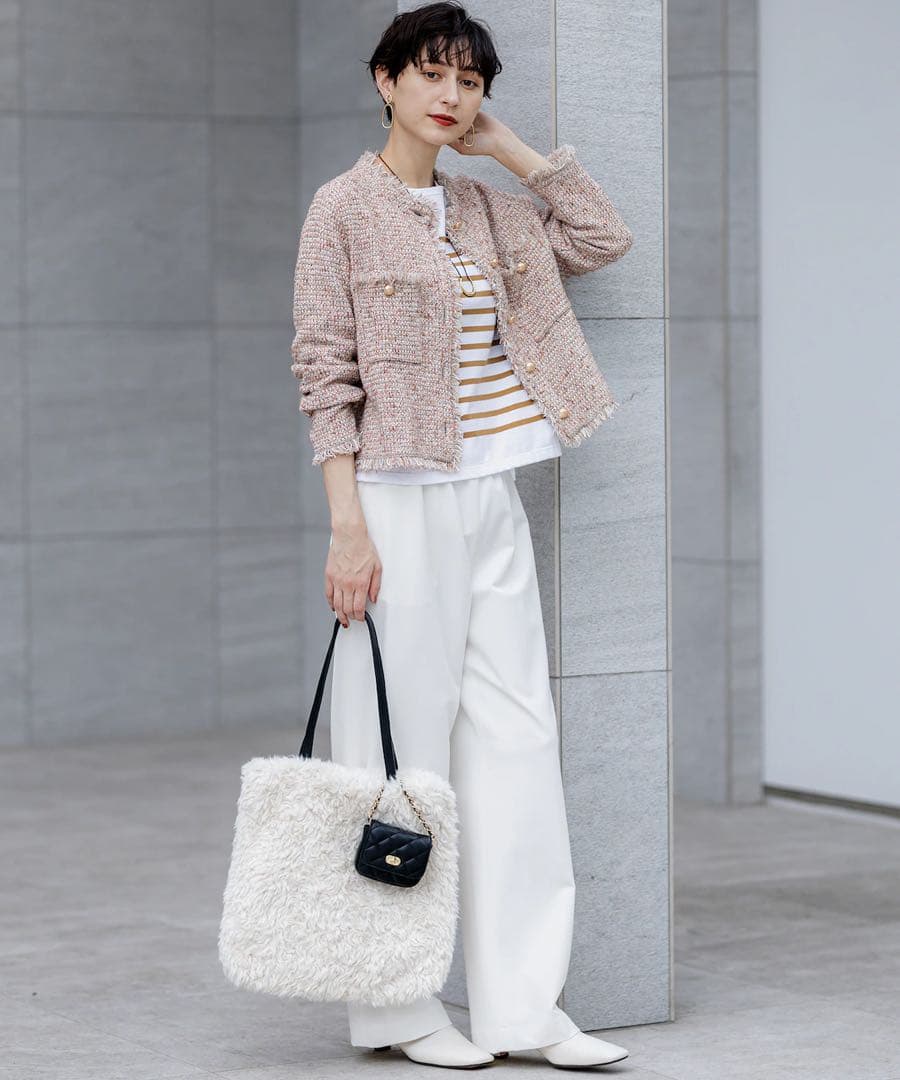 23区 ツィード ニット　ジャケット　40 定価31,900円