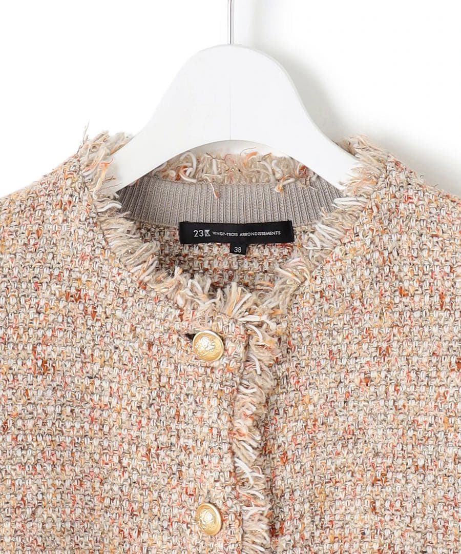 23区 ツィード ニット　ジャケット　40 定価31,900円