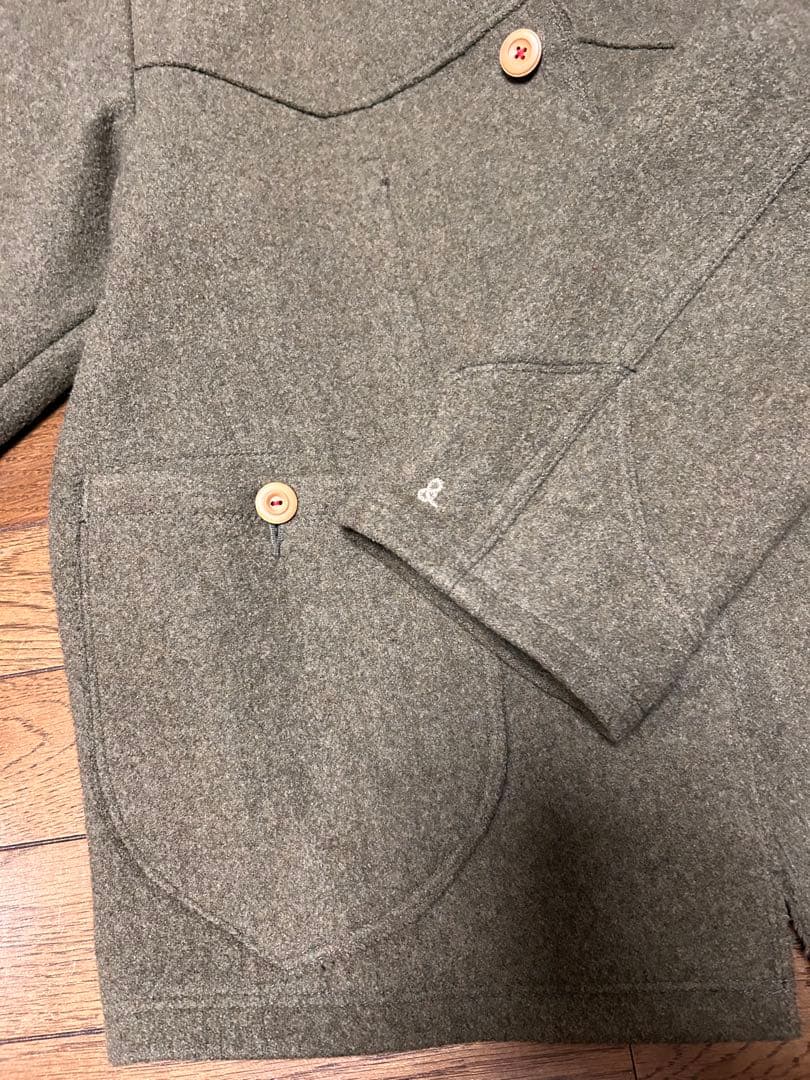 45RPM グレー ウール カバーオール M