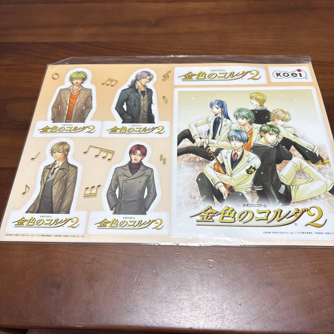 koei 金色のコルダ2 ２枚構成　販促　紙ポップ　非売品　 カットアウト