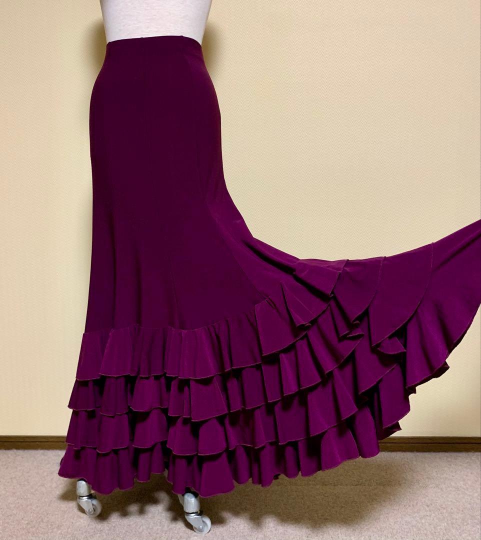 フラメンコ衣装　ソニアジョーンズブラウスとフリルファルダの上下セット